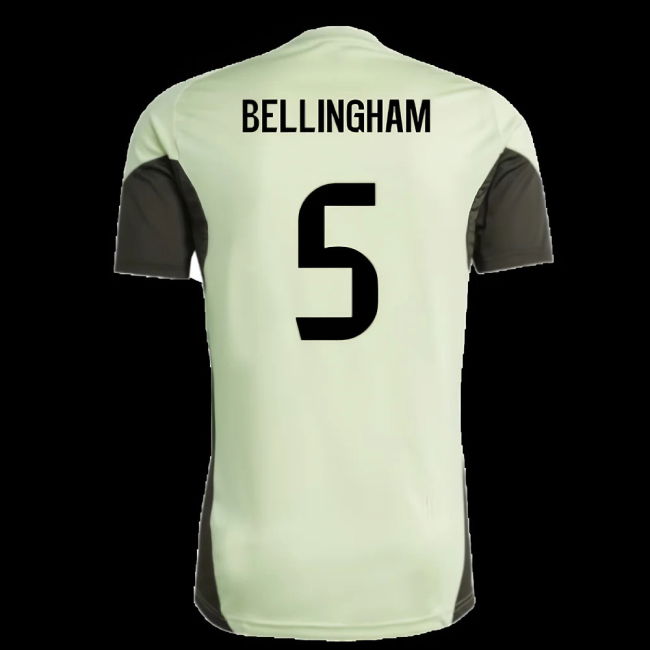 2025-2026 Real Madrid Training Jersey (Almost Lime) (Bellingham 5)