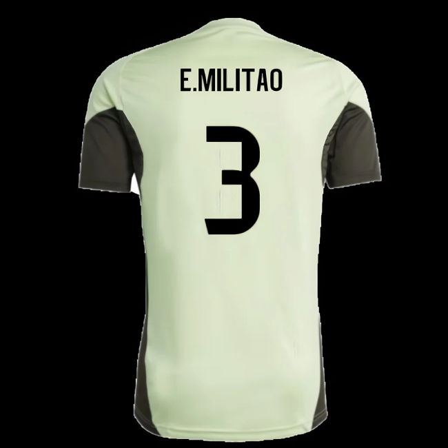 2025-2026 Real Madrid Training Jersey (Almost Lime) (E.Militao 3)