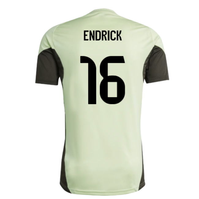 2025-2026 Real Madrid Training Jersey (Almost Lime) (Endrick 16)