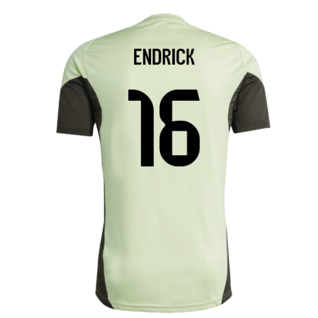 2025-2026 Real Madrid Training Jersey (Almost Lime) (Endrick 16)
