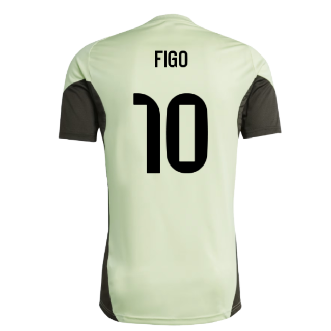 2025-2026 Real Madrid Training Jersey (Almost Lime) (Figo 10)