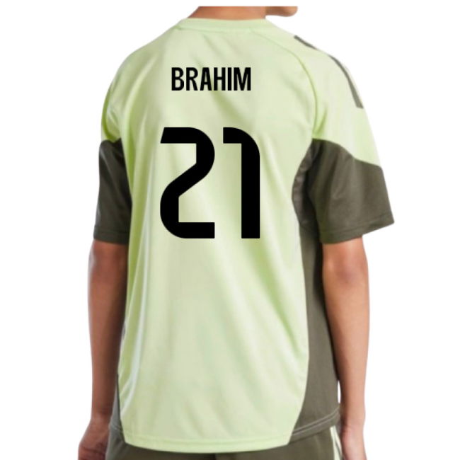 2025-2026 Real Madrid Training Jersey (Almost Lime) - Kids (Brahim 21)