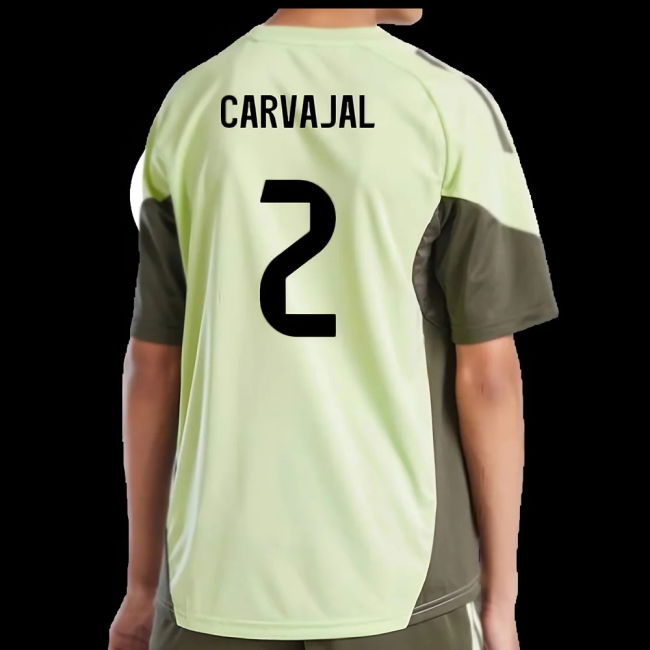 2025-2026 Real Madrid Training Jersey (Almost Lime) - Kids (Carvajal 2)