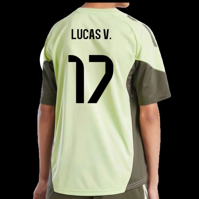 2025-2026 Real Madrid Training Jersey (Almost Lime) - Kids (Lucas V. 17)