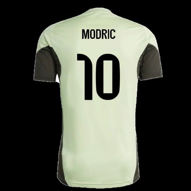 2025-2026 Real Madrid Training Jersey (Almost Lime) (Modric 10)