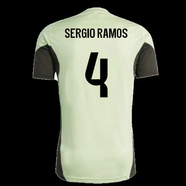 2025-2026 Real Madrid Training Jersey (Almost Lime) (Sergio Ramos 4)