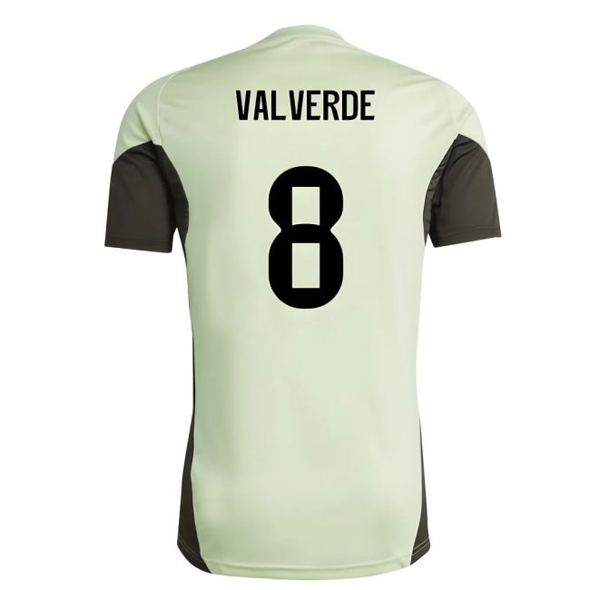 2025-2026 Real Madrid Training Jersey (Almost Lime) (Valverde 8)