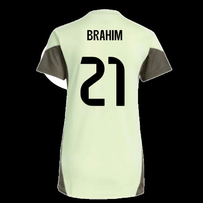 2025-2026 Real Madrid Training Jersey (Almost Lime) - Womens (Brahim 21)