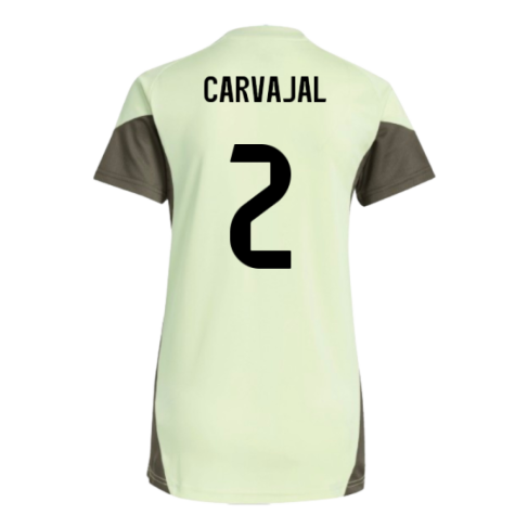 2025-2026 Real Madrid Training Jersey (Almost Lime) - Womens (Carvajal 2)