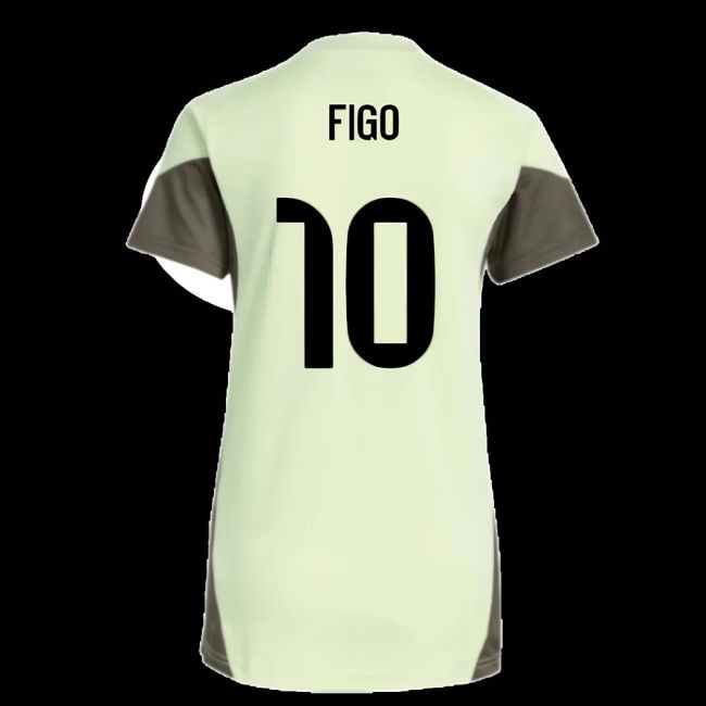 2025-2026 Real Madrid Training Jersey (Almost Lime) - Womens (Figo 10)