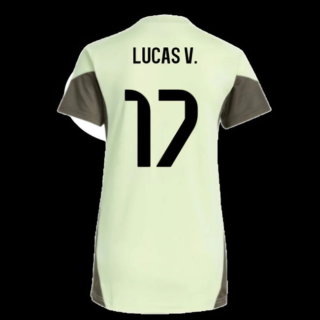 2025-2026 Real Madrid Training Jersey (Almost Lime) - Womens (Lucas V. 17)
