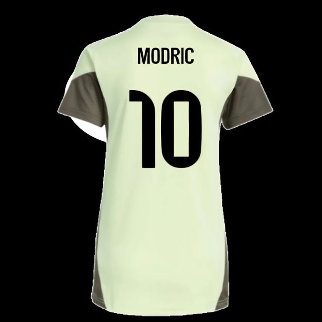 2025-2026 Real Madrid Training Jersey (Almost Lime) - Womens (Modric 10)