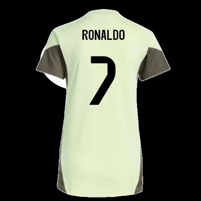 2025-2026 Real Madrid Training Jersey (Almost Lime) - Womens (Ronaldo 7)