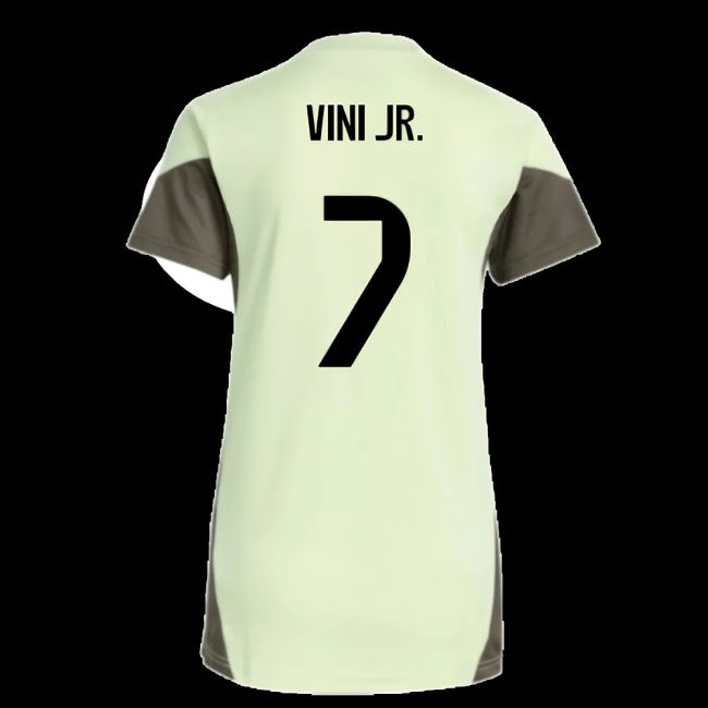2025-2026 Real Madrid Training Jersey (Almost Lime) - Womens (Vini Jr. 7)