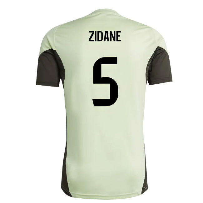 2025-2026 Real Madrid Training Jersey (Almost Lime) (Zidane 5)