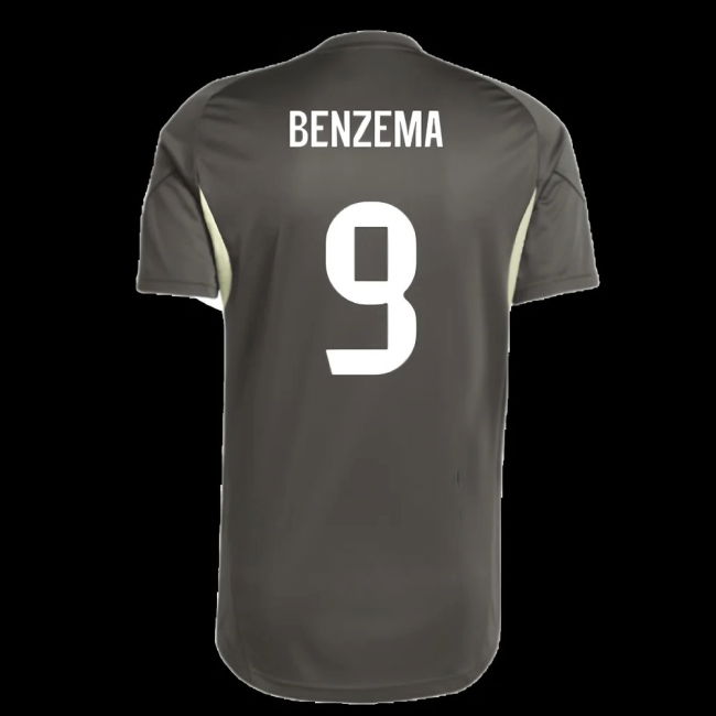 2025-2026 Real Madrid Training Jersey (Utility Grey) (Benzema 9)