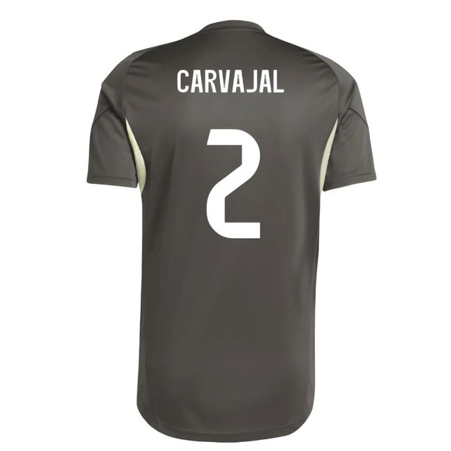 2025-2026 Real Madrid Training Jersey (Utility Grey) (Carvajal 2)