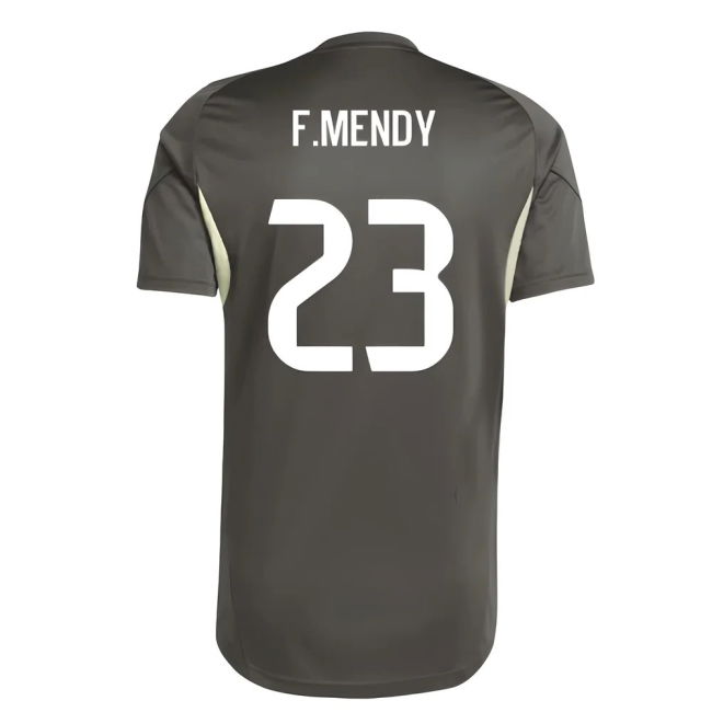 2025-2026 Real Madrid Training Jersey (Utility Grey) (F.Mendy 23)