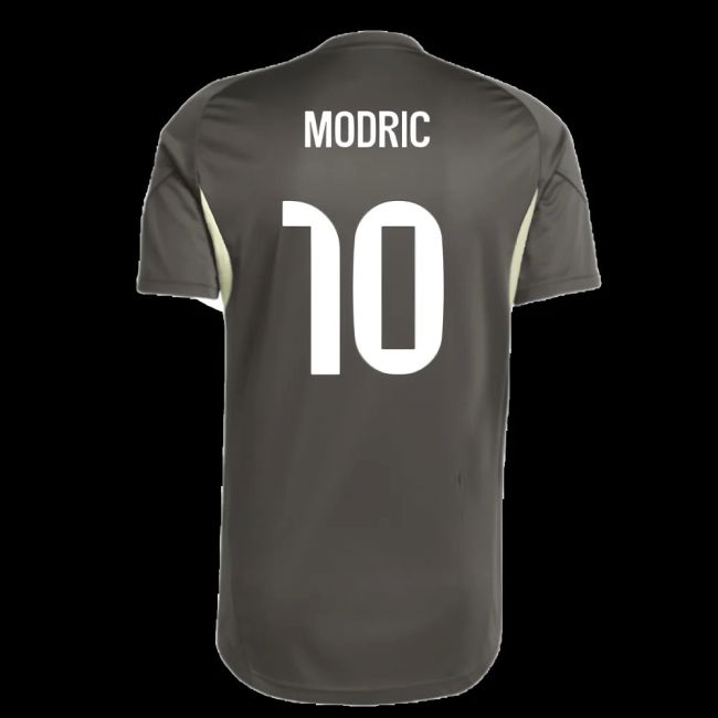 2025-2026 Real Madrid Training Jersey (Utility Grey) (Modric 10)