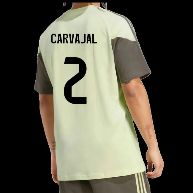 2025-2026 Real Madrid Training Tee (Almost Lime) (Carvajal 2)