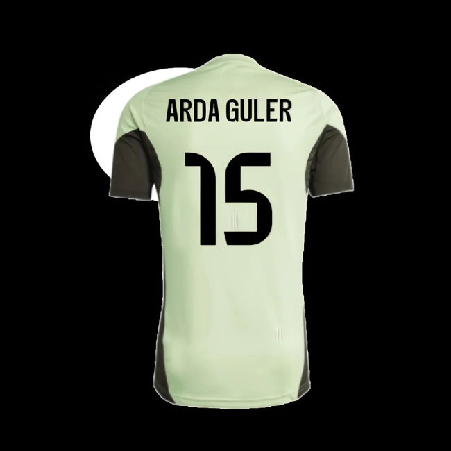 2025-2026 Real Madrid Training Tee (Almost Lime) - Kids (Arda Guler 15)