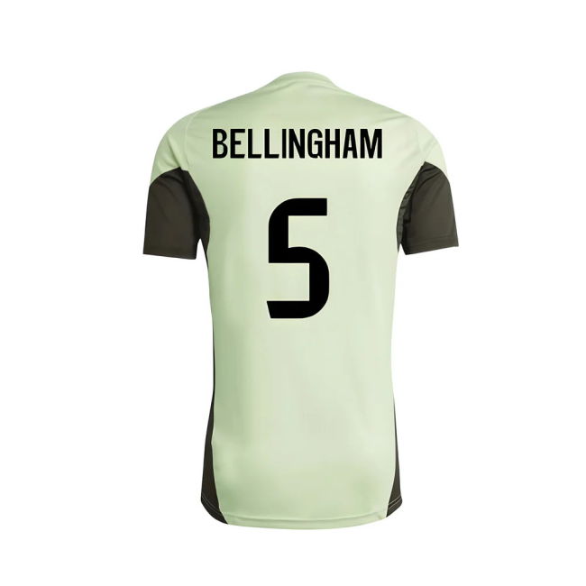 2025-2026 Real Madrid Training Tee (Almost Lime) - Kids (Bellingham 5)
