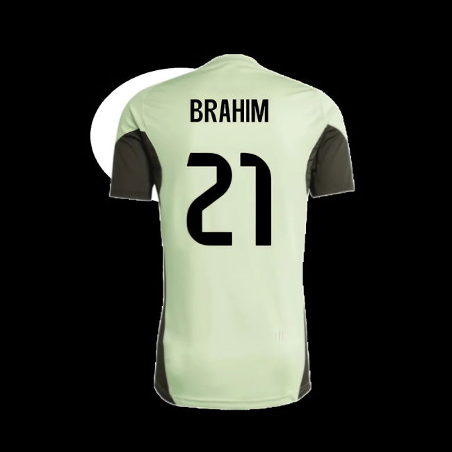 2025-2026 Real Madrid Training Tee (Almost Lime) - Kids (Brahim 21)