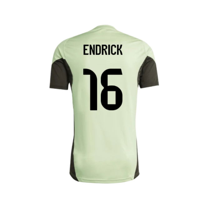 2025-2026 Real Madrid Training Tee (Almost Lime) - Kids (Endrick 16)