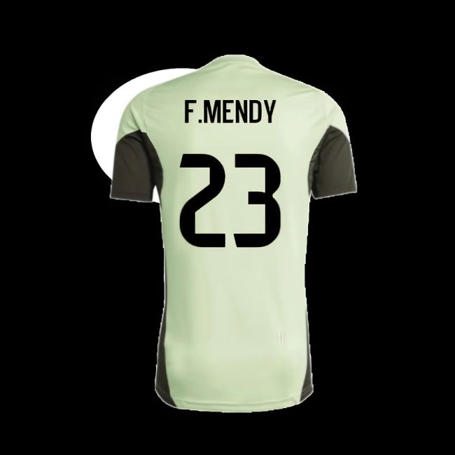 2025-2026 Real Madrid Training Tee (Almost Lime) - Kids (F.Mendy 23)