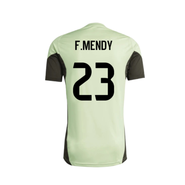 2025-2026 Real Madrid Training Tee (Almost Lime) - Kids (F.Mendy 23)
