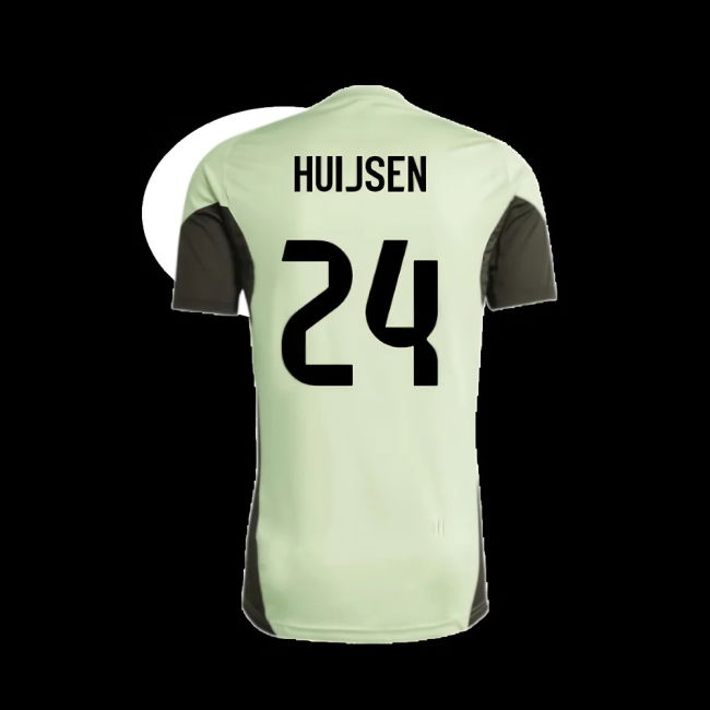 2025-2026 Real Madrid Training Tee (Almost Lime) - Kids (Huijsen 24)
