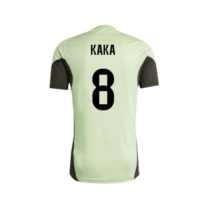 2025-2026 Real Madrid Training Tee (Almost Lime) - Kids (Kaka 8)