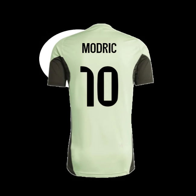2025-2026 Real Madrid Training Tee (Almost Lime) - Kids (Modric 10)
