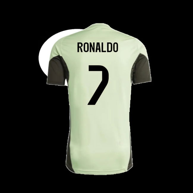 2025-2026 Real Madrid Training Tee (Almost Lime) - Kids (Ronaldo 7)