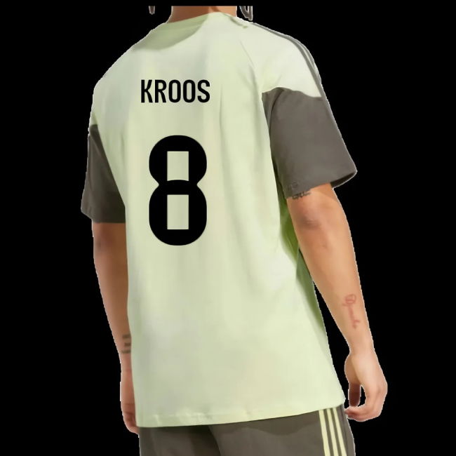 2025-2026 Real Madrid Training Tee (Almost Lime) (Kroos 8)