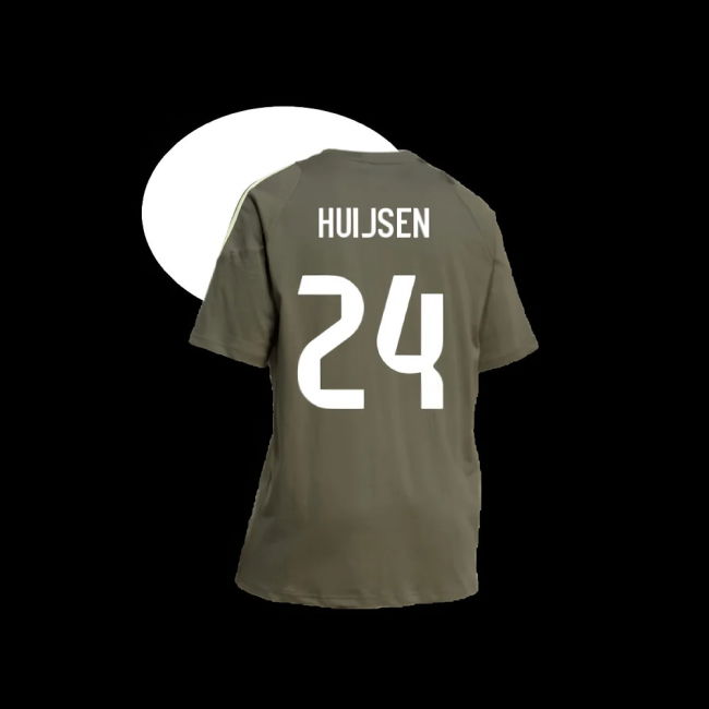 2025-2026 Real Madrid Training Tee (Utility Grey) (Huijsen 24)