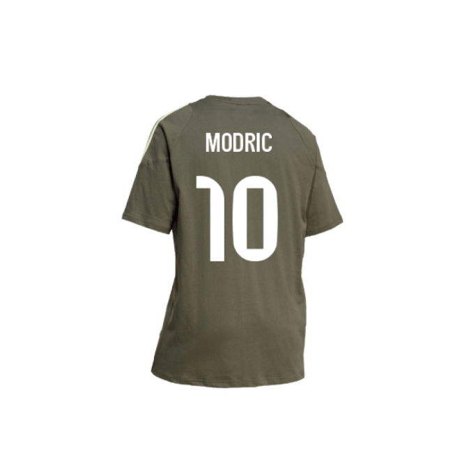 2025-2026 Real Madrid Training Tee (Utility Grey) (Modric 10)