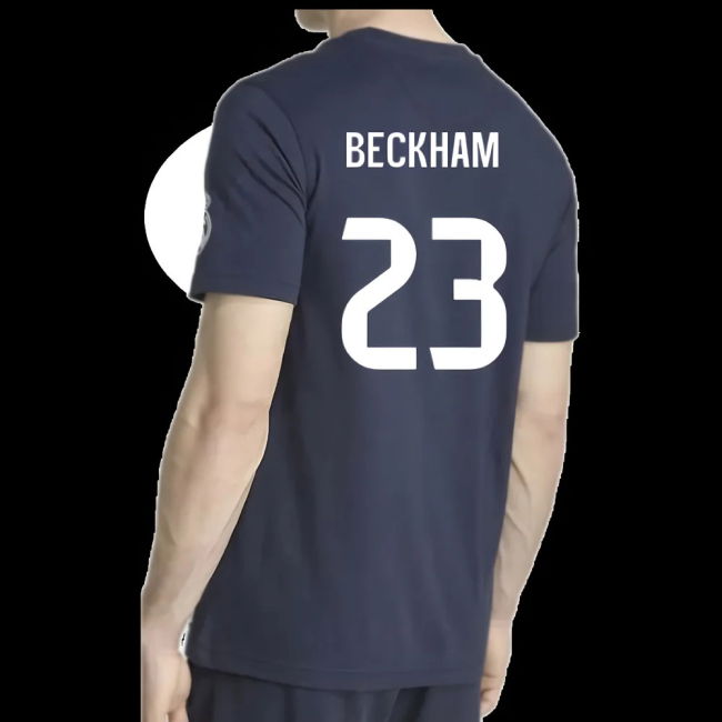 2025-2026 Real Madrid US Tee (Navy) (Beckham 23)