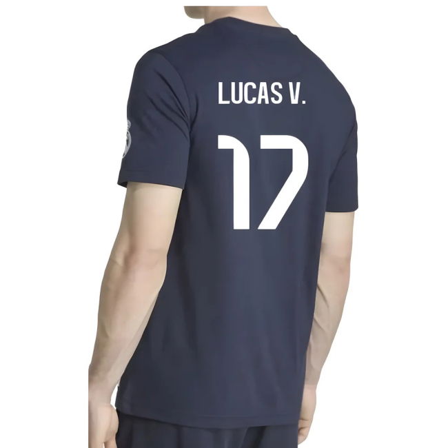 2025-2026 Real Madrid US Tee (Navy) (Lucas V. 17)