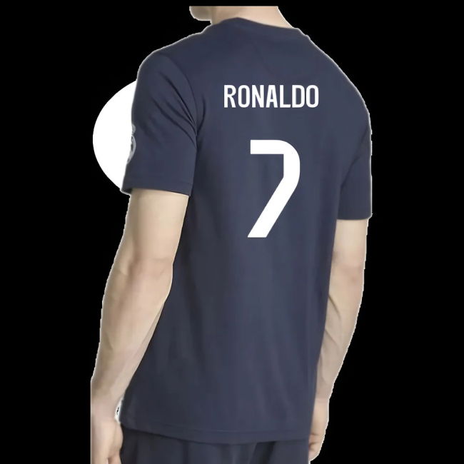 2025-2026 Real Madrid US Tee (Navy) (Ronaldo 7)