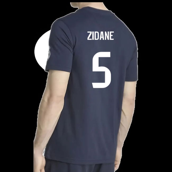 2025-2026 Real Madrid US Tee (Navy) (Zidane 5)