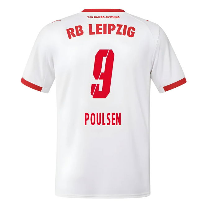 2025-2026 Red Bull Leipzig Home Shirt (Poulsen 9)