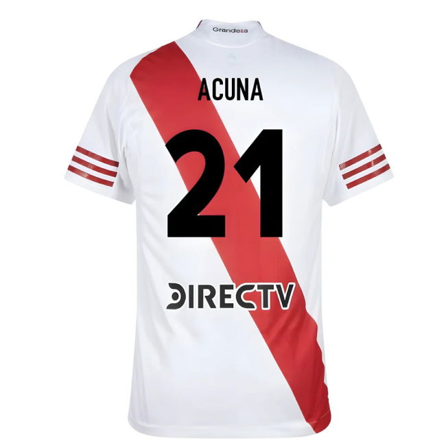 2025-2026 River Plate Authentic Home Shirt (Acuna 21)