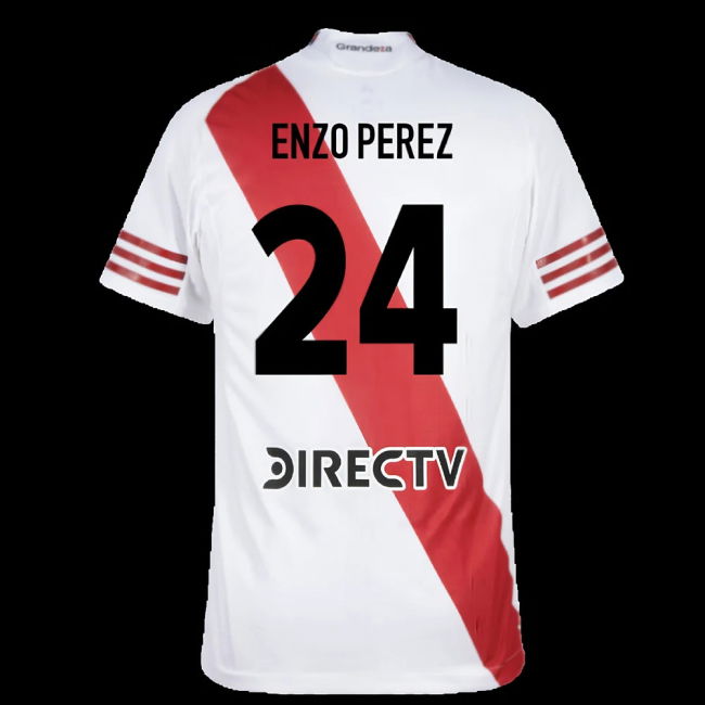 2025-2026 River Plate Authentic Home Shirt (Enzo Perez 24)