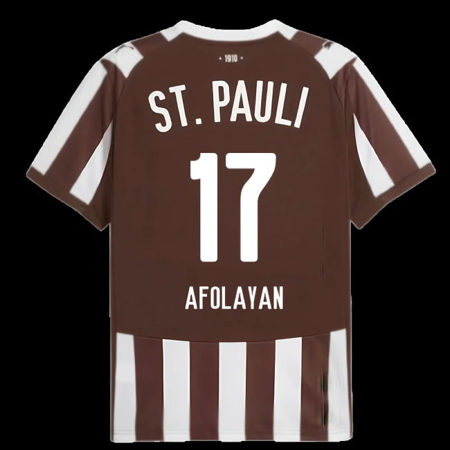 2025-2026 St Pauli Home Shirt (Afolayan 17)