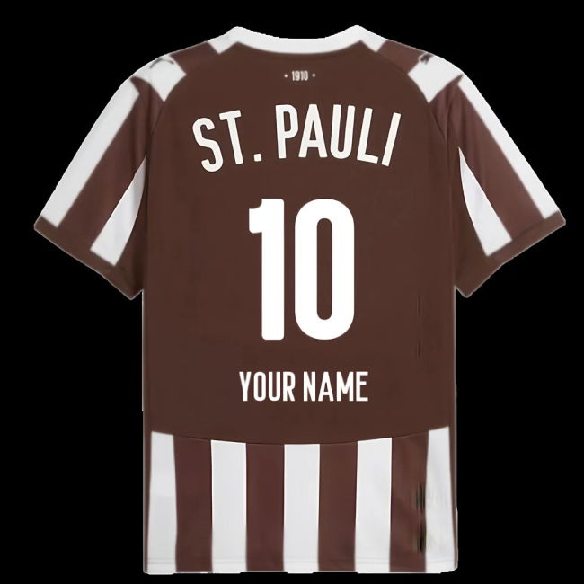 2025-2026 St Pauli Home Shirt (Your Name)