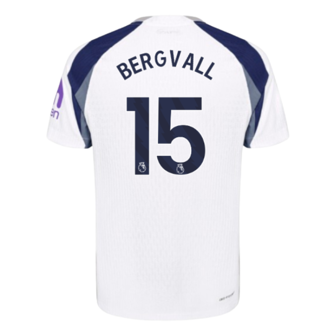 2025-2026 Tottenham Hotspur Authentic Home Shirt (Bergvall 15)