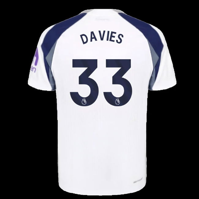 2025-2026 Tottenham Hotspur Authentic Home Shirt (Davies 33)