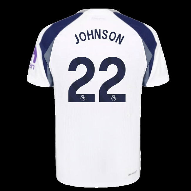 2025-2026 Tottenham Hotspur Authentic Home Shirt (Johnson 22)