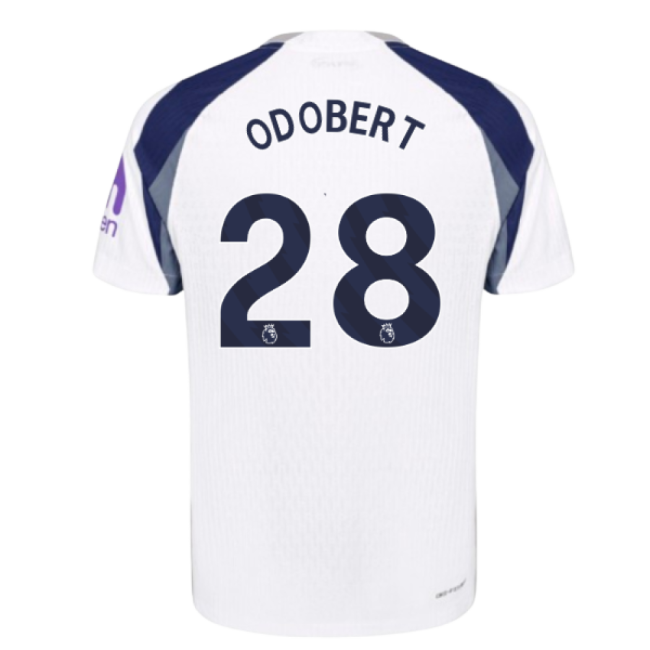 2025-2026 Tottenham Hotspur Authentic Home Shirt (Odobert 28)